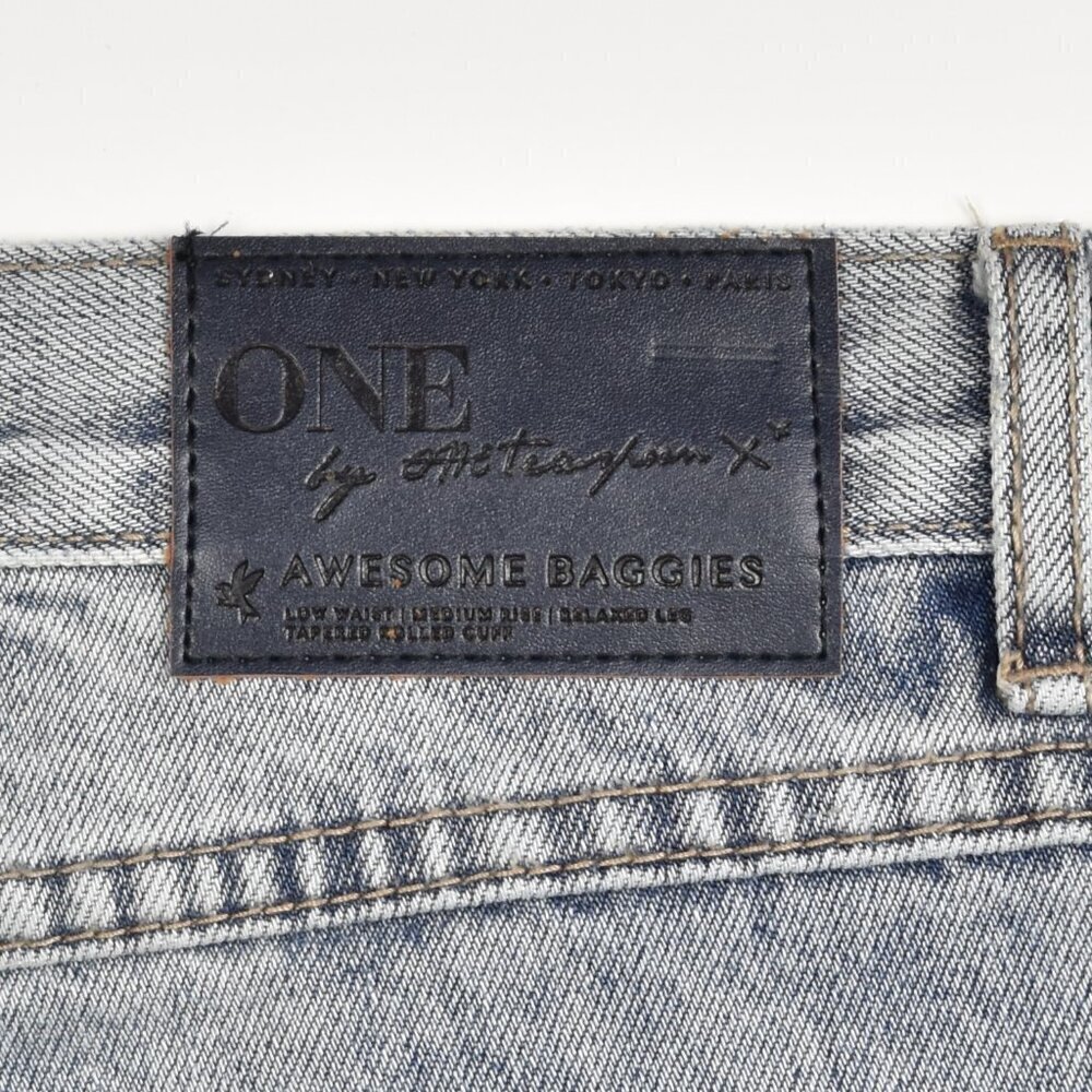 One Teaspoon Awesome Baggies Distressed Low Rise Jeans - 27 - Picture 8 of 9